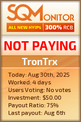 TronTrx Project Status Button