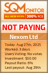 Nexom Ltd Project Status Button