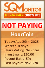 HourCoin Project Status Button