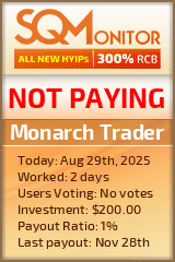 Monarch Trader Project Status Button