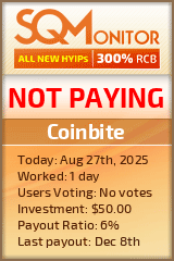 Coinbite Project Status Button
