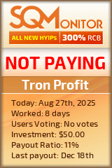 Tron Profit Project Status Button