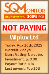 Wiplux Ltd Project Status Button
