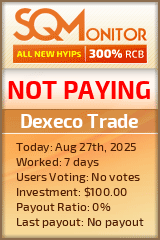 Dexeco Trade Project Status Button