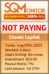 Citadel Capital Project Status Button