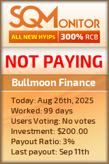 Bullmoon Finance Project Status Button