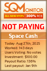 Space Cash Project Status Button