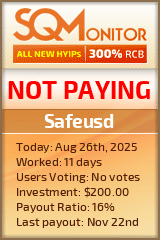 Safeusd Project Status Button