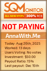 AnnaWith.Me Project Status Button