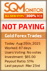 Gold Forex Trades Project Status Button