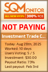Investment Trade Company Project Status Button