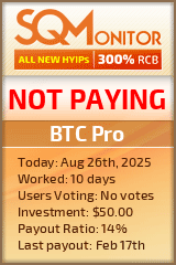 BTC Pro Project Status Button