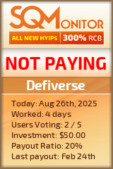 Defiverse Project Status Button