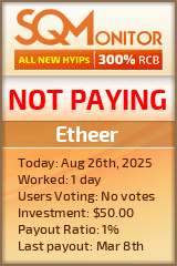 Etheer Project Status Button