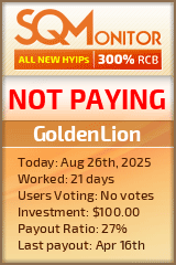 GoldenLion Project Status Button