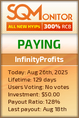InfinityProfits Project Status Button