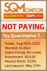 Tsy Quantitative Trading Project Status Button