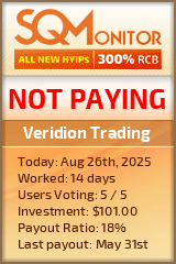 Veridion Trading Project Status Button