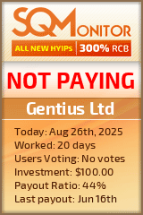 Gentius Ltd Project Status Button
