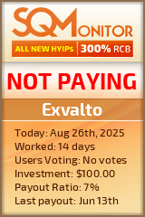 Exvalto Project Status Button