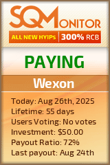 Wexon Project Status Button