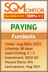 Fundenix Project Status Button