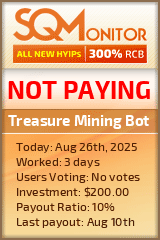 Treasure Mining Bot Project Status Button
