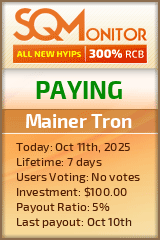 Mainer Tron Project Status Button