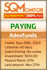 Adexfunds Project Status Button