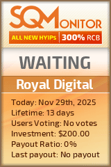 Royal Digital Project Status Button