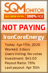 IronCoreEnergy Project Status Button