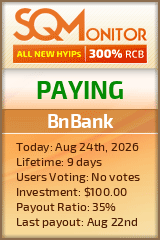 BnBank Project Status Button