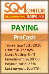 ProCash Project Status Button