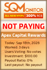 Apex Capital Rewards Project Status Button