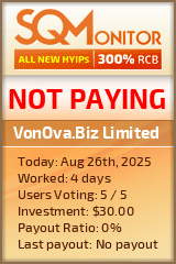 VonOva.Biz Limited Project Status Button
