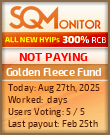 Golden Fleece Fund Project Status Button