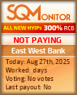East West Bank Project Status Button