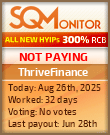 ThriveFinance Project Status Button