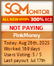 PinkMoney Project Status Button