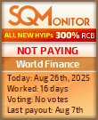 World Finance Project Status Button