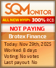 Brotex Finance Project Status Button