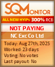 NC Exc Co Ltd Project Status Button