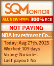 NBA Investment Company Project Status Button