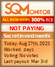Secretinvestments Project Status Button