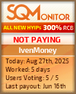 IvenMoney Project Status Button