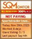 Sportstrader Invest Project Status Button