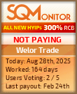Welor Trade Project Status Button