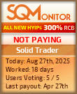 Solid Trader Project Status Button