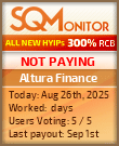 Altura Finance Project Status Button