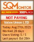 Valex Union LTD Project Status Button